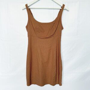 Urban Outfitters Linen Brown Mini Dress